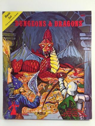 Vtg Dungeons & Dragons Basic Set Module 1001 Tsr Gary Gygax Complete Unmarked