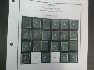 Victoria Stamps: Half Length Reconstruction Sheet Rare - (-)