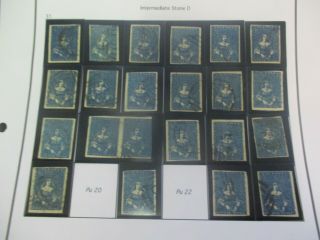 Victoria Stamps: Half Length reconstruction sheet Rare - (-) 3