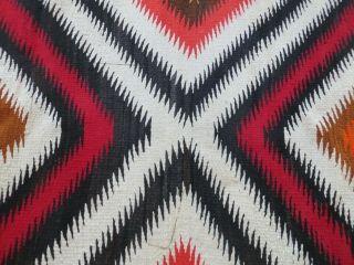 Vintage Navajo Rug Saddle Blanket Native American Indian Weaving Tapestry 10