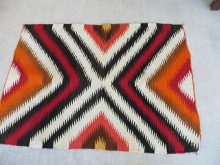 Vintage Navajo Rug Saddle Blanket Native American Indian Weaving Tapestry 2