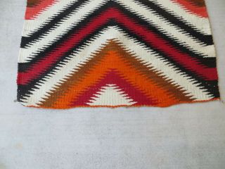 Vintage Navajo Rug Saddle Blanket Native American Indian Weaving Tapestry 4