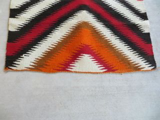 Vintage Navajo Rug Saddle Blanket Native American Indian Weaving Tapestry 5