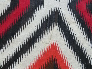 Vintage Navajo Rug Saddle Blanket Native American Indian Weaving Tapestry 7