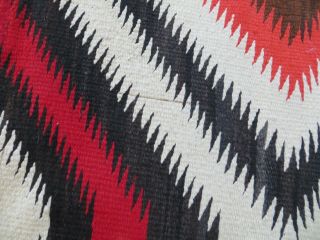 Vintage Navajo Rug Saddle Blanket Native American Indian Weaving Tapestry 8