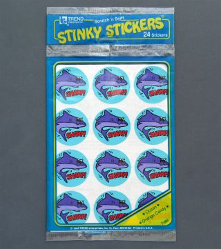 Vintage Trend Matte Scratch And Sniff Stinky Stickers Package Ocean Orange Candy