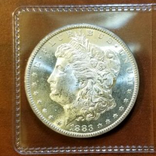 1883 CC MS BU,  DMPL ULTRA PL CAMEO MIRRORS WOW RARE MORGAN SILVER DOLLAR L64 5