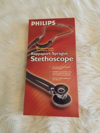 Bnib Rare " Philips " Rappaport Sprague Stethoscope