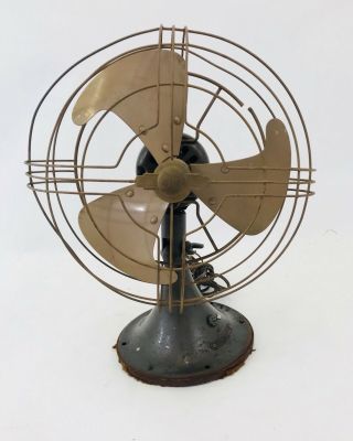 Vintage Ge General Electric 272917 - 1 Fan 15” Oscillating 3 Blade Steampunk