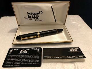 Gorgeous Vintage Montblanc Meisterstuck No.  149 Fountain Pen 14k Nib