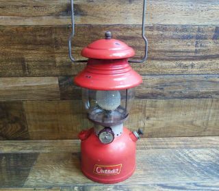 Vintage Coleman 200a Single Mantle Lantern Dated 3/55 Sunshine Of The Night