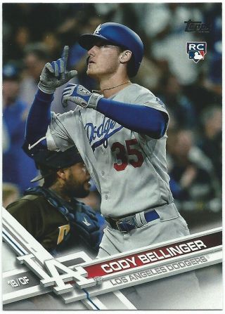 2017 Topps Update Cody Bellinger Us50 Pointing Up Ssp Rookie Rc Very Rare