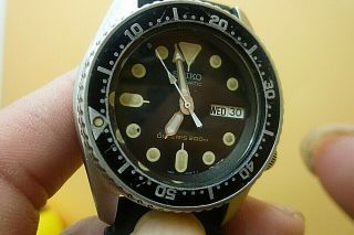 Mens 37,  5mm Seiko 200m Diver 7s26 - 0030 21j Automatic Skx013 Vint 1997