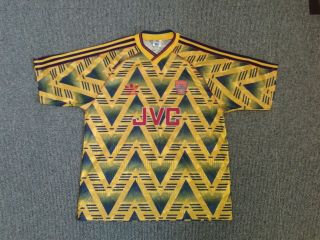 Rare Vintage Arsenal Adidas “bruised Banana” - Away Shirt 1991/93 - Men’s Medium
