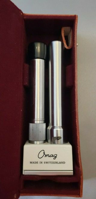 Vintage rare OMAG pocket field microscope - Made in Switzerland 6