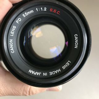 RARE CANON FD 55mm f1.  2 SSC 5