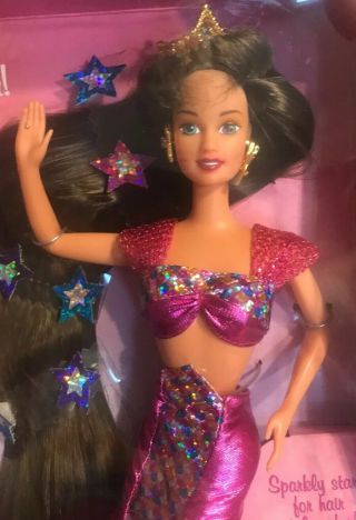 1995 Mattel Jewel Hair Mermaid Teresa Barbie Doll 14588 - -
