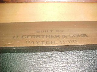Vintage H.  Gerstner & Sons Portable Leatherette Machinists Tool Chest 7 Drawers 4