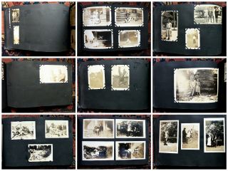 Vtg 1910s 1920s Photo Album 153 Snaphots Gulf Coast Steamboats Girls Sailors 7