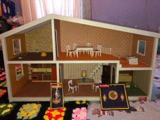 Lundby Doll House Made In Sweden With Some Furniture And Appliances 2