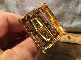 Vintage 1958? Gillette Executive E4 Adjustable Gold Razor In The Box 5