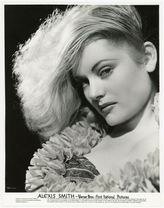 Smoldering Vixenish Glamour Girl Alexis Smith Vintage 1940s Hollywood Photograph