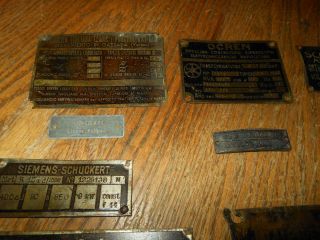 WW2 German Luftwaffe Aircraft - DATA PLATE / COCKPIT LABEL SET 2 ITALY - 2