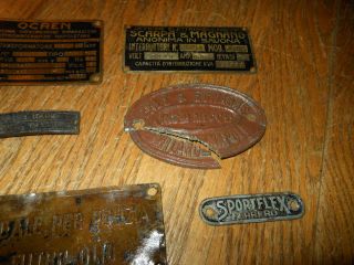 WW2 German Luftwaffe Aircraft - DATA PLATE / COCKPIT LABEL SET 2 ITALY - 3