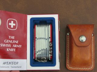 Vintage Swiss Army Knife Wenger Supertalent 54/tool Chest Plus Rare