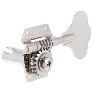 Schaller BML Compact Bass Tuners Keys BM 4 - Inline Vintage CBS Style - NICKEL 5