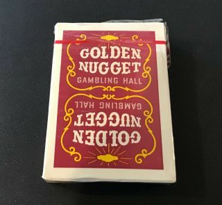 VINTAGE GOLDEN NUGGET GAMBLING HALL PLAYING CARDS - RARE - - 3