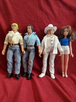 1981 Mego The Dukes Of Hazzard Vintage Action Figured Complete Set Of 4