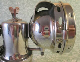 RARE Antique French PLEIDUOR CARBIDE BICYCLE LAMP Vintage Bike Light Complete 7