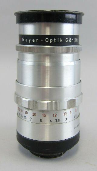 Vintage Meyer Optik Gorlitz Trioplan Camera Lens 1:2.  8/100mm
