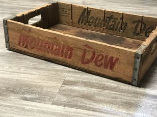 Mountain Dew Hillbilly Vintage Bottle Wood Crate 3