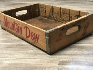 Mountain Dew Hillbilly Vintage Bottle Wood Crate 4