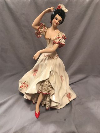 Rare & Htf Florence Ceramics Figurine Carmen Dancer Tall