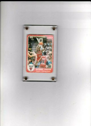 Michael Jordan Very Rare 1984 - 85 Star Rookie Card 101 -