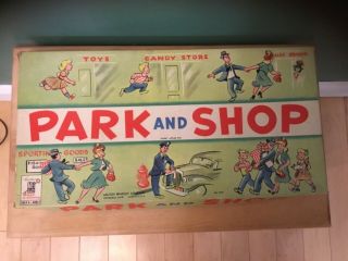 Vintage Park And Shop Milton Bradley Board Game No.  4300