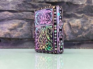Gilbert Vanel Zippo Lighter - Mother Of Pearl - Very Rare - 30 Yrs Old -