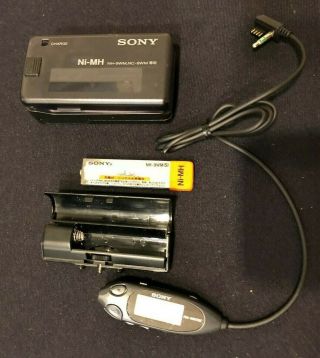 Sony Walkman WM - EX1HG Cassette Player Vintage Chrome Body w/ accessories 2