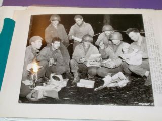 Wwii Ap Wire Photo U.  S Troops Yanks Get Christmas Packages Germany 1944 Dsp455