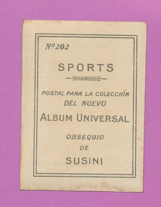 VINTAGE 1915 SUSINI TRIS SPEAKER HOF CUBAN CIGAR CARD 202 T206 SUBJECT GD - VG,  / - 2