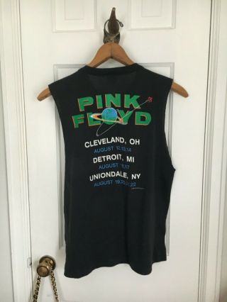 True vintage Pink Floyd muscle tee shirt top concert 1987 tour medium 2