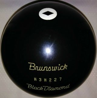 Brunswick Black Diamond 16lb Old Stock Rare Vintage Bowling Ball Nwob