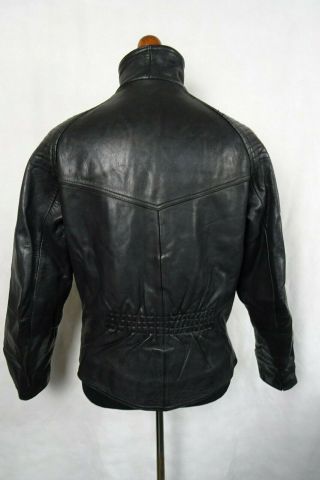 Men ' s Vintage MQP Leather German Luftwaffe Style Motorcycle Biker Jacket M 42R 4