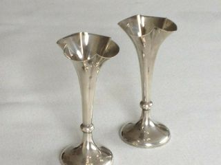 Solid Silver Bud Vases,  Horace Woodward,  London,  1900