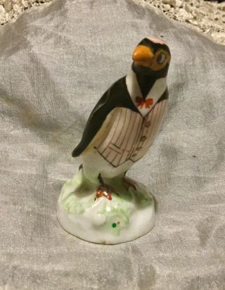 Vintage Crown Staffordshire England Rare Novelty Penguin Porcelain Figurine. 2