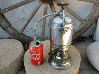 Vintage Brass Chromed Burner Vacuum Italy Stella Brevettata Rare Coffee Maker