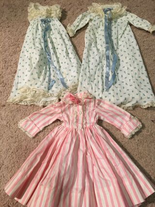 Vintage Madame Alexander Rare,  3 Pc.  Dress & Robe & Nightgown For Elise Doll -